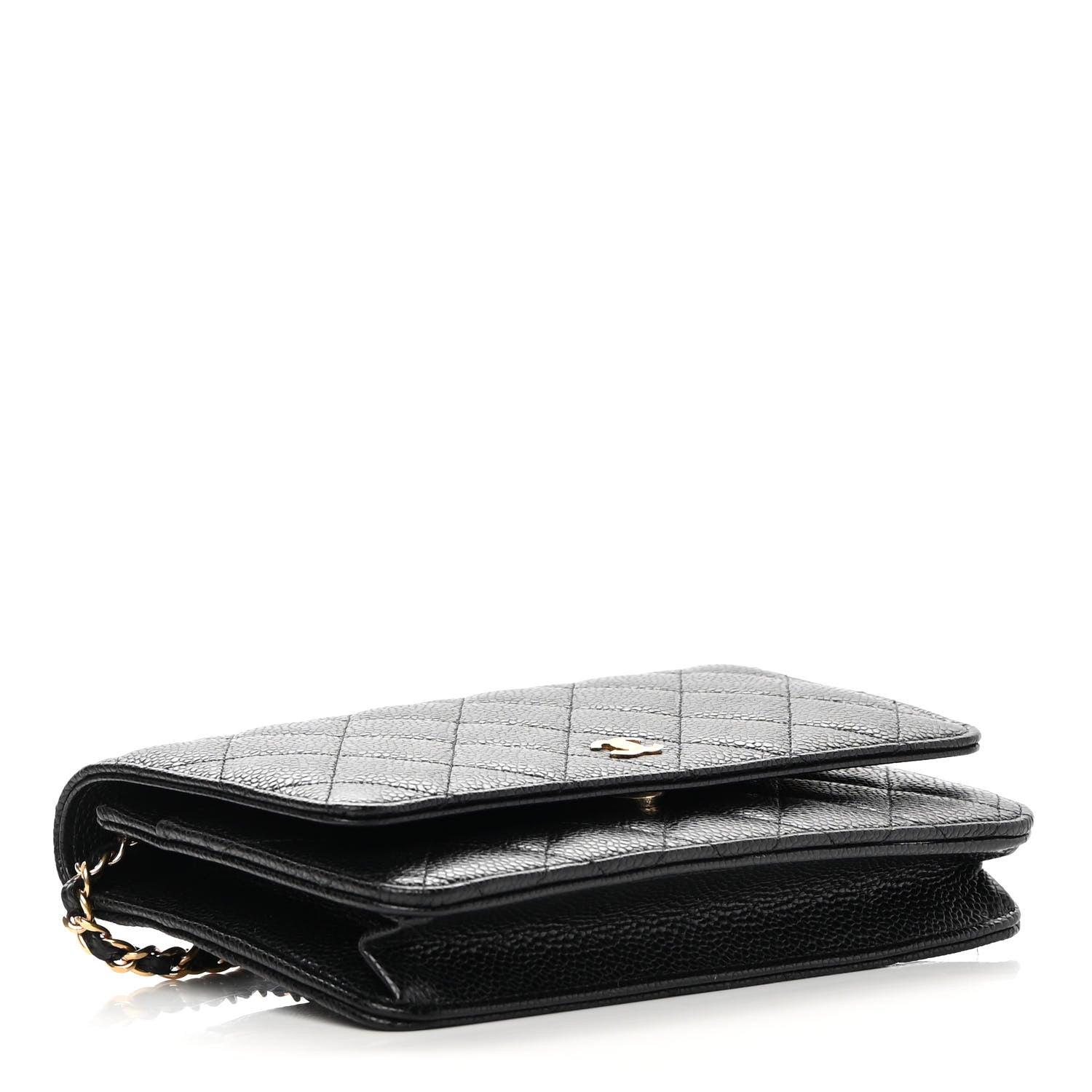 Chanel Caviar Quilted Wallet On Chain WOC Black 4 of 13