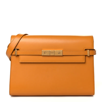 Saint Laurent Smooth Calfskin Manhattan Baguette Cheddar 1 of 9