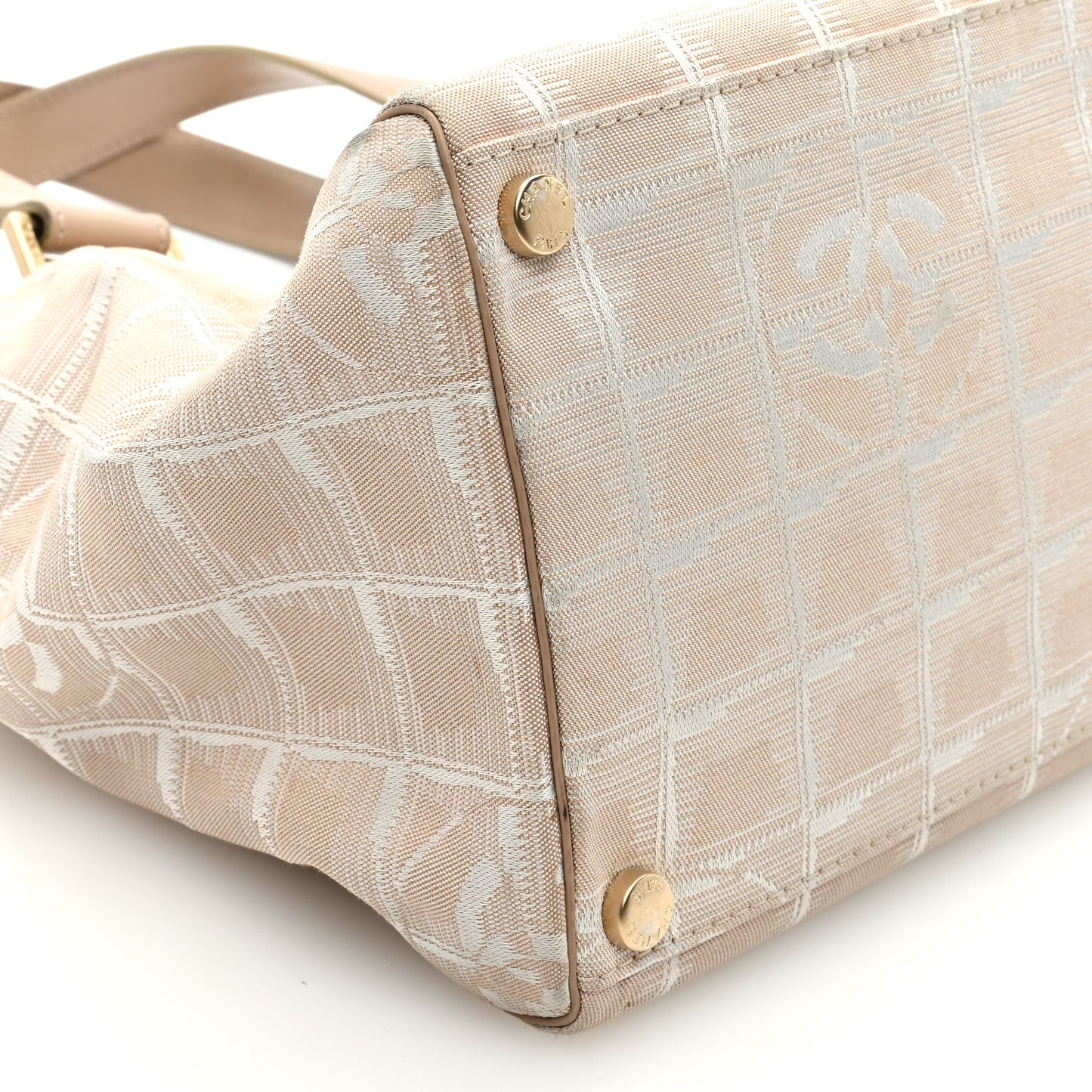 Nylon Travel Shoulder Bag Beige