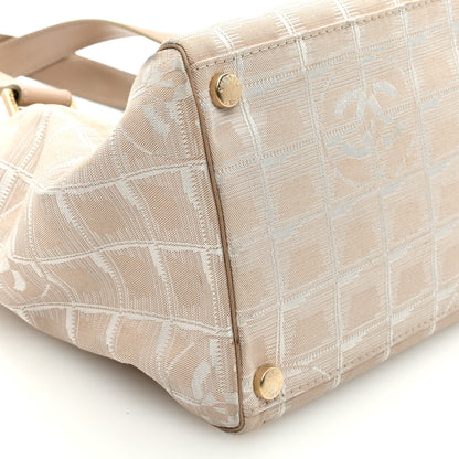 Chanel Nylon Travel Shoulder Bag Beige 8 of 9