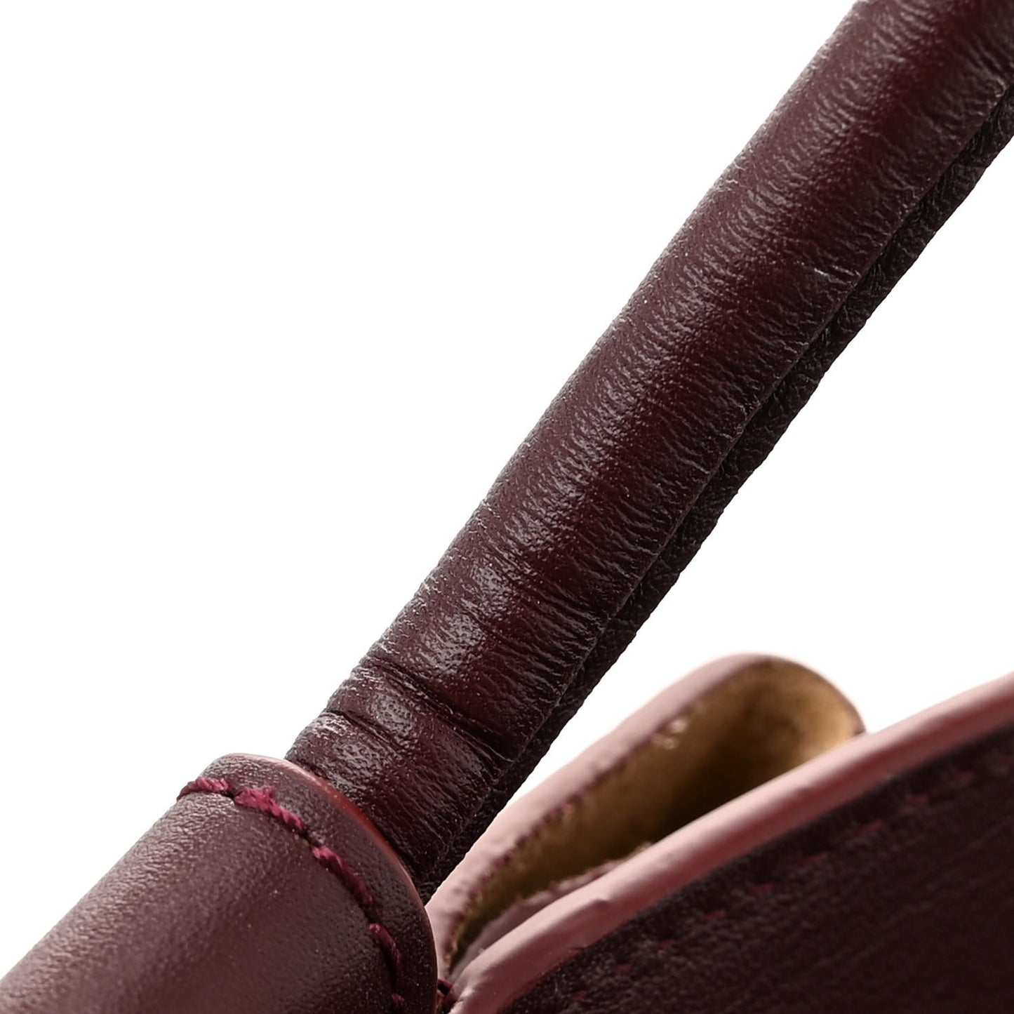 Shiny Nappa Calfskin Small Paseo Bag Burgundy