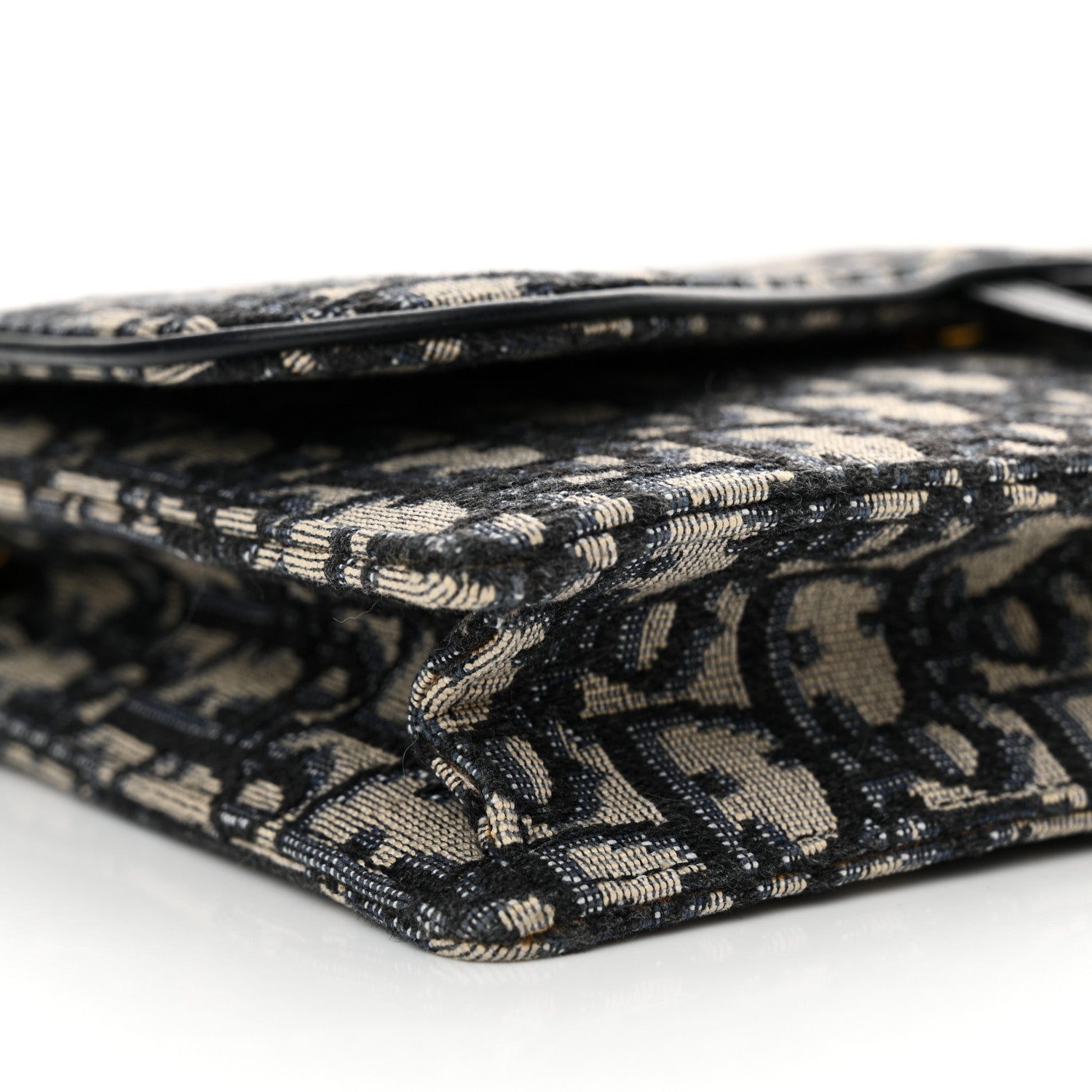 Christian Dior Oblique Saddle Chain Pouch Blue 8 of 12