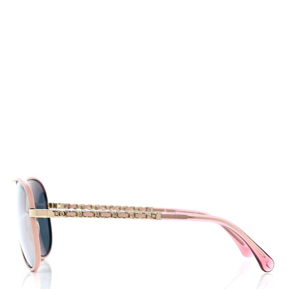 Chanel Metal Pilot Winter Sunglasses 4219-Q Light Pink 3 of 7