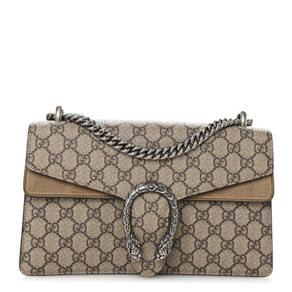 Gucci GG Supreme Monogram Small Dionysus Shoulder Bag Taupe 1 of 10