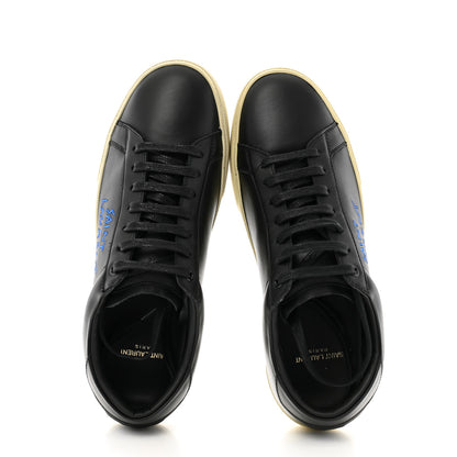 Saint Laurent Calfskin Court Classic Sneakers 41 Black 2 of 10