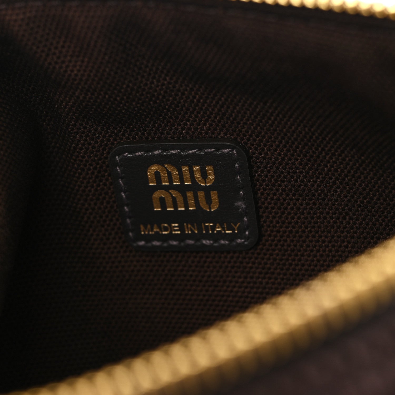 Miu Miu Corduroy Pouch Bag Ebony Baltic Blue 6 of 10