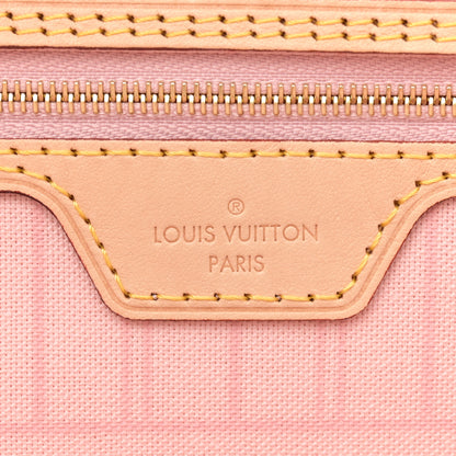 Louis Vuitton Damier Azur Neo Neverfull MM Rose Ballerine 7 of 11