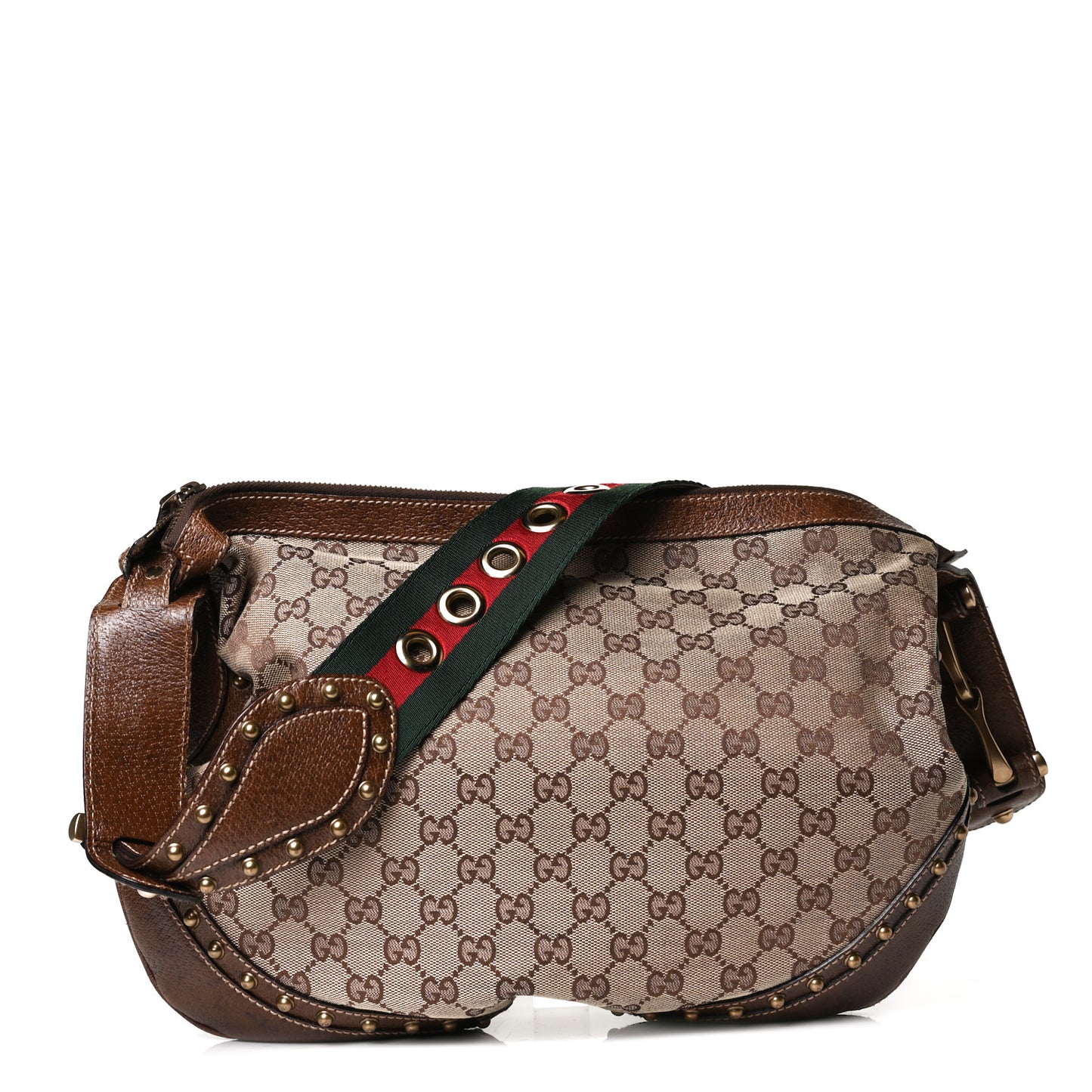 Monogram Pelham Studded Shoulder Bag Ebony