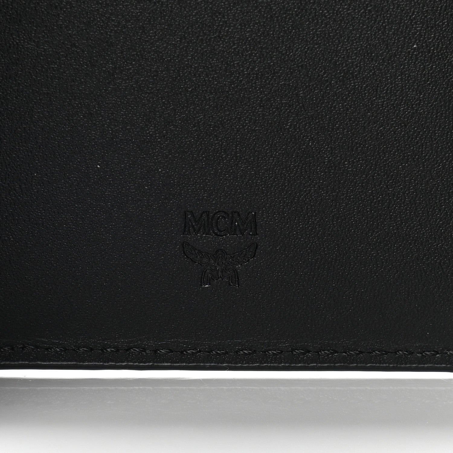 MCM Saffiano Tri-Fold Wallet Black 6 of 7