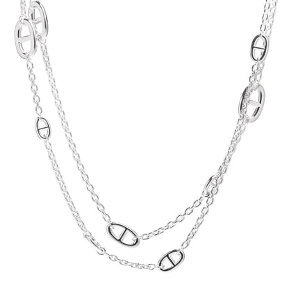 Hermes Sterling Silver Farandole Necklace 120 1 of 4
