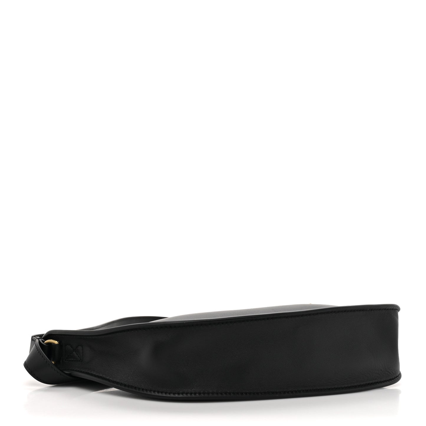Calfskin Small Shield Sling Bag Black