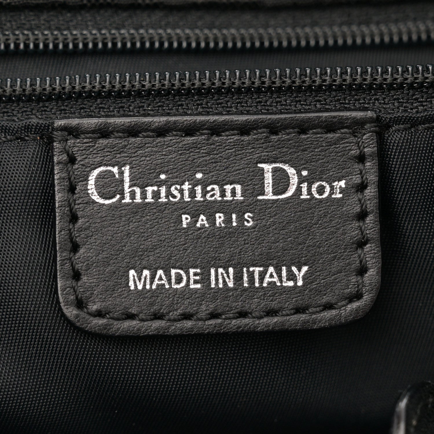 Christian Dior Nylon Monogram Small Lovely Tote Black 6 of 11
