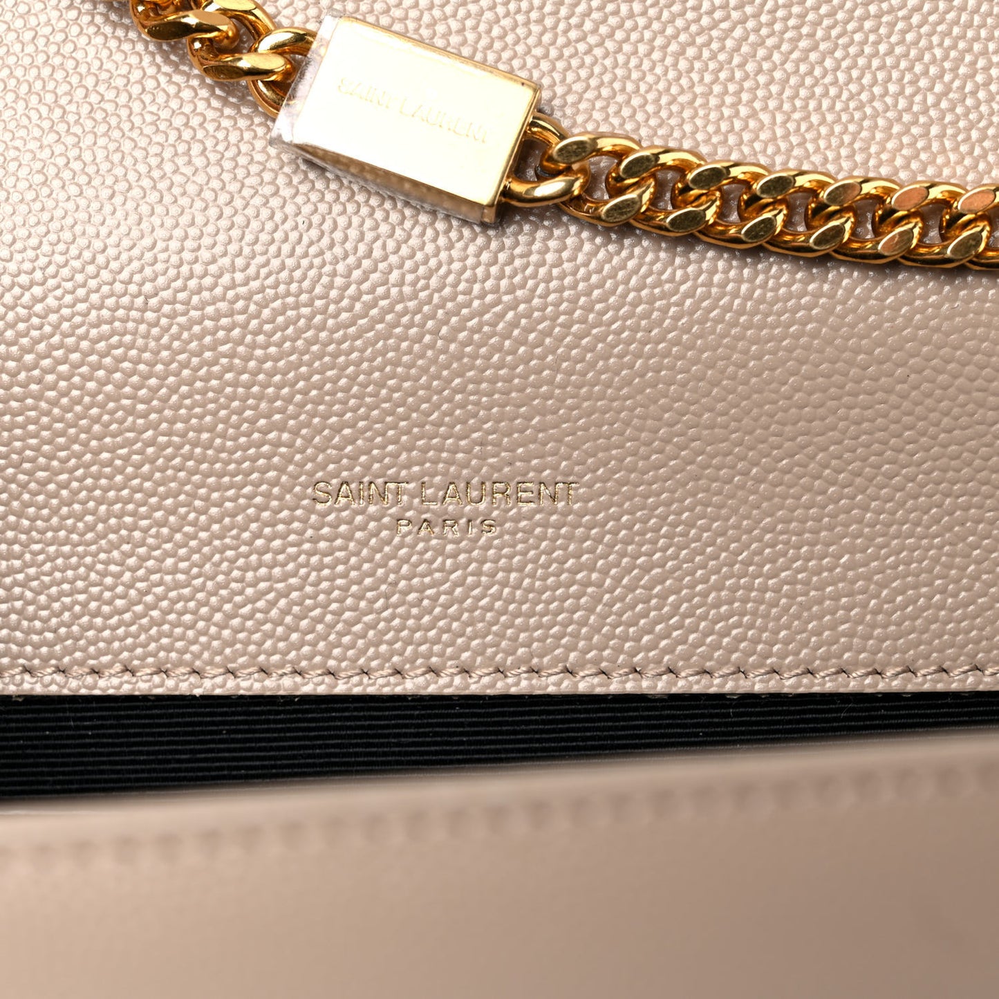 Grain De Poudre Medium Monogram Kate Satchel Dark Beige