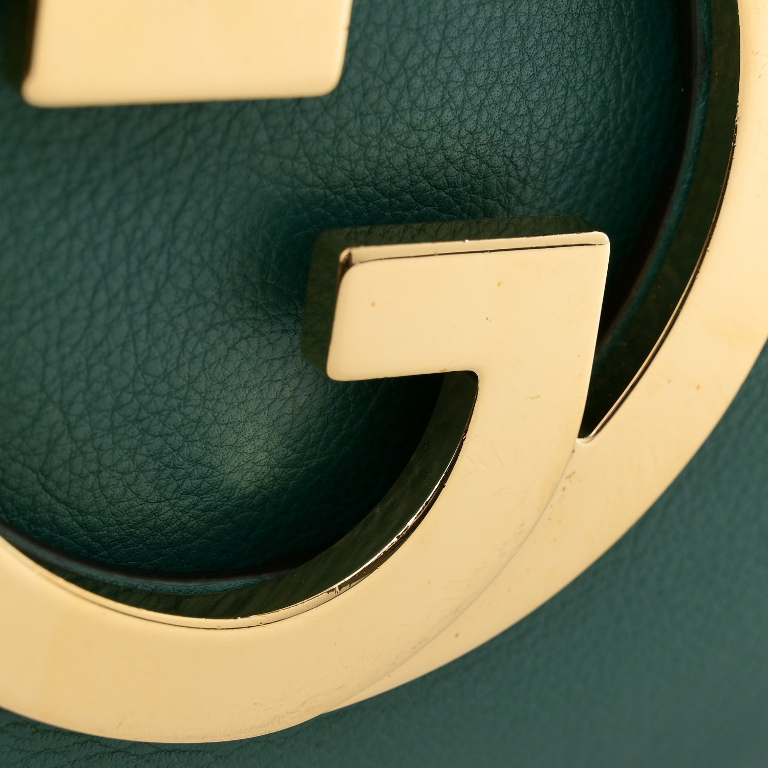Gucci Roxy Calfskin Blondie Chain Shoulder Flap Bag Emerald 12 of 12