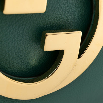 Gucci Roxy Calfskin Blondie Chain Shoulder Flap Bag Emerald 12 of 12