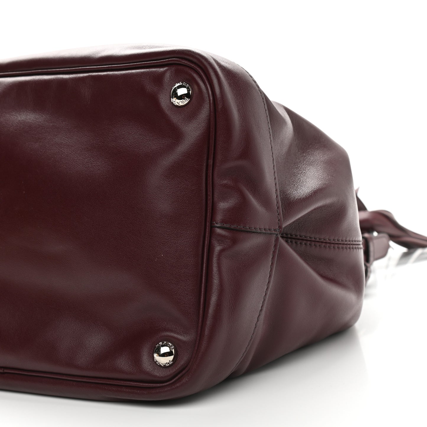 Soft Calfskin Bucket Bag Granato