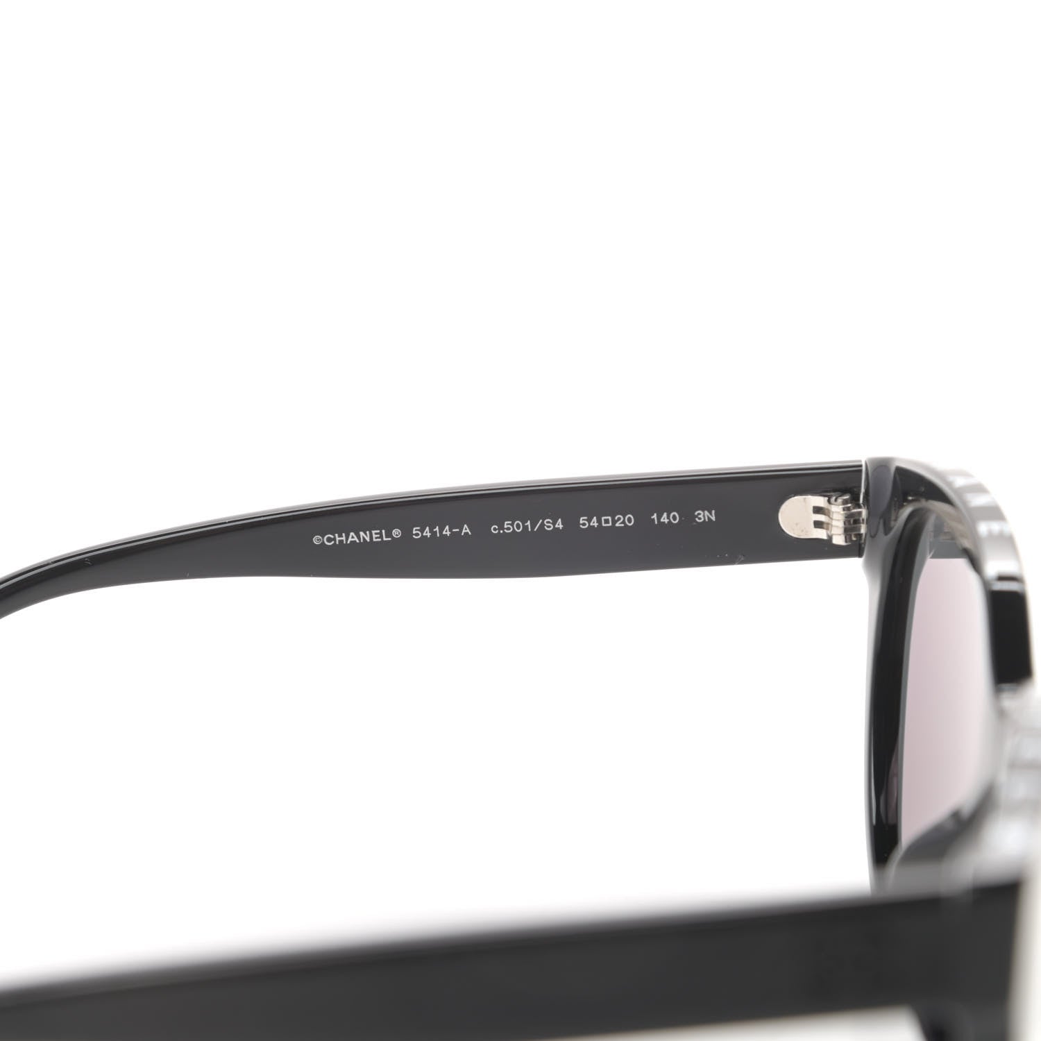 Chanel Acetate CC Butterfly Sunglasses 5414-A Black 5 of 8