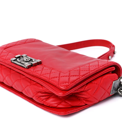 Chanel Calfskin Medium Boy Reverso Flap Red 13 of 13