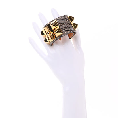Hermes Lizard Collier De Chien CDC Bracelet S Ombre 2 of 5