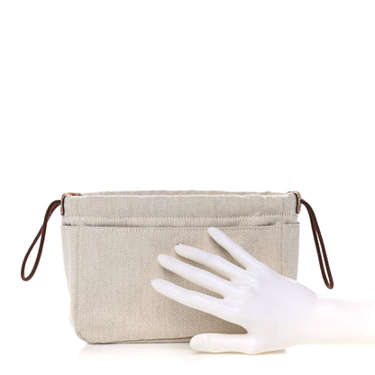 Hermes Canvas Barenia Fourbi 20 PM Pouch Naturel Fauve 2 of 11