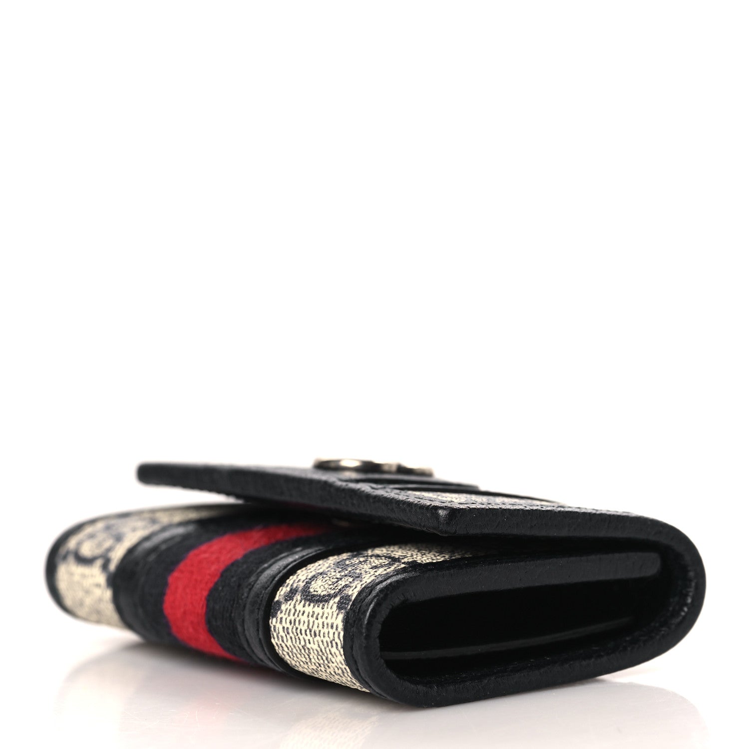 Gucci GG Supreme Monogram Web Ophidia 6 Key Holder Case Beige Blue 4 of 8