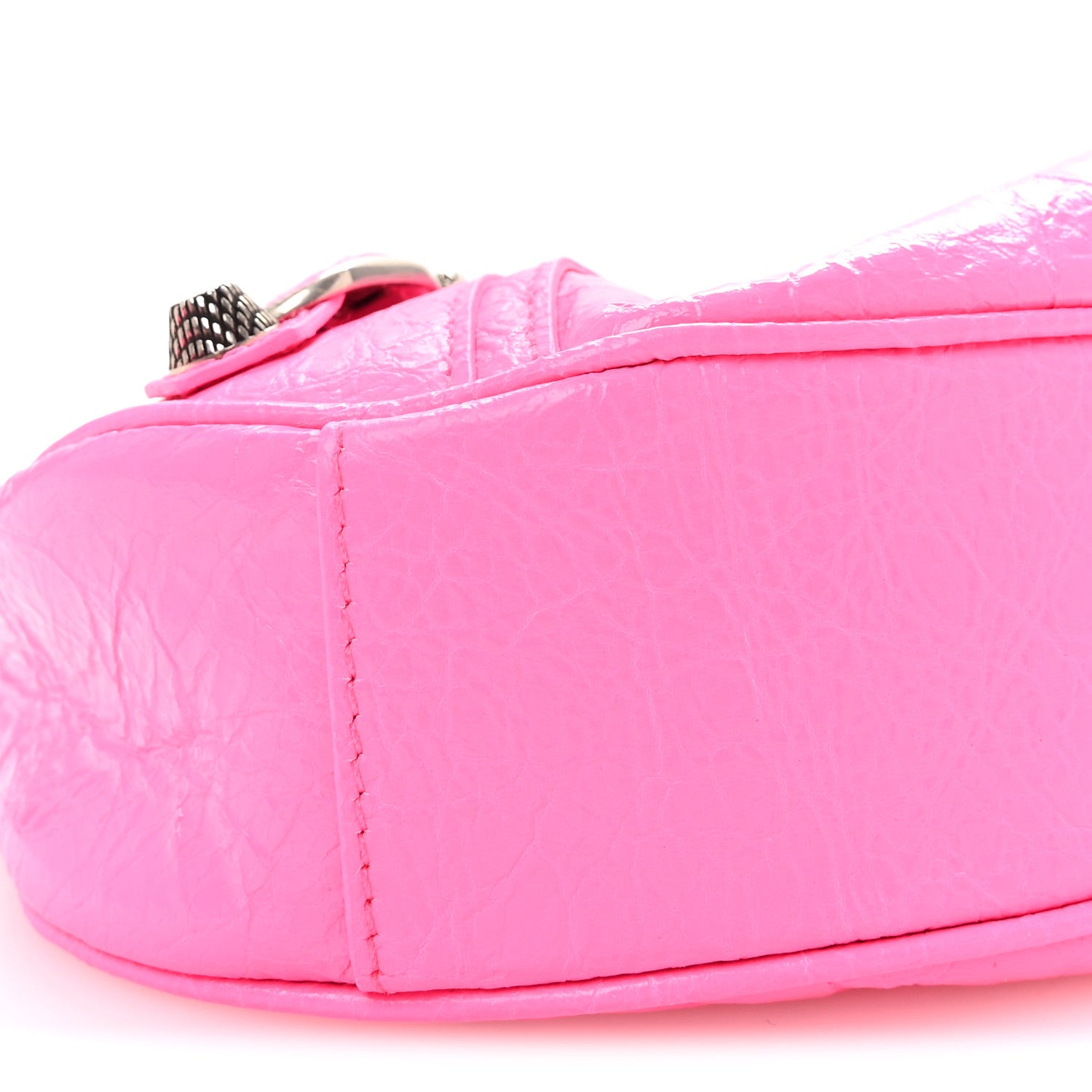 Balenciaga Agneau Arena Le Cagole Shoulder Bag XS Hot Pink Hot Pink 9 of 10
