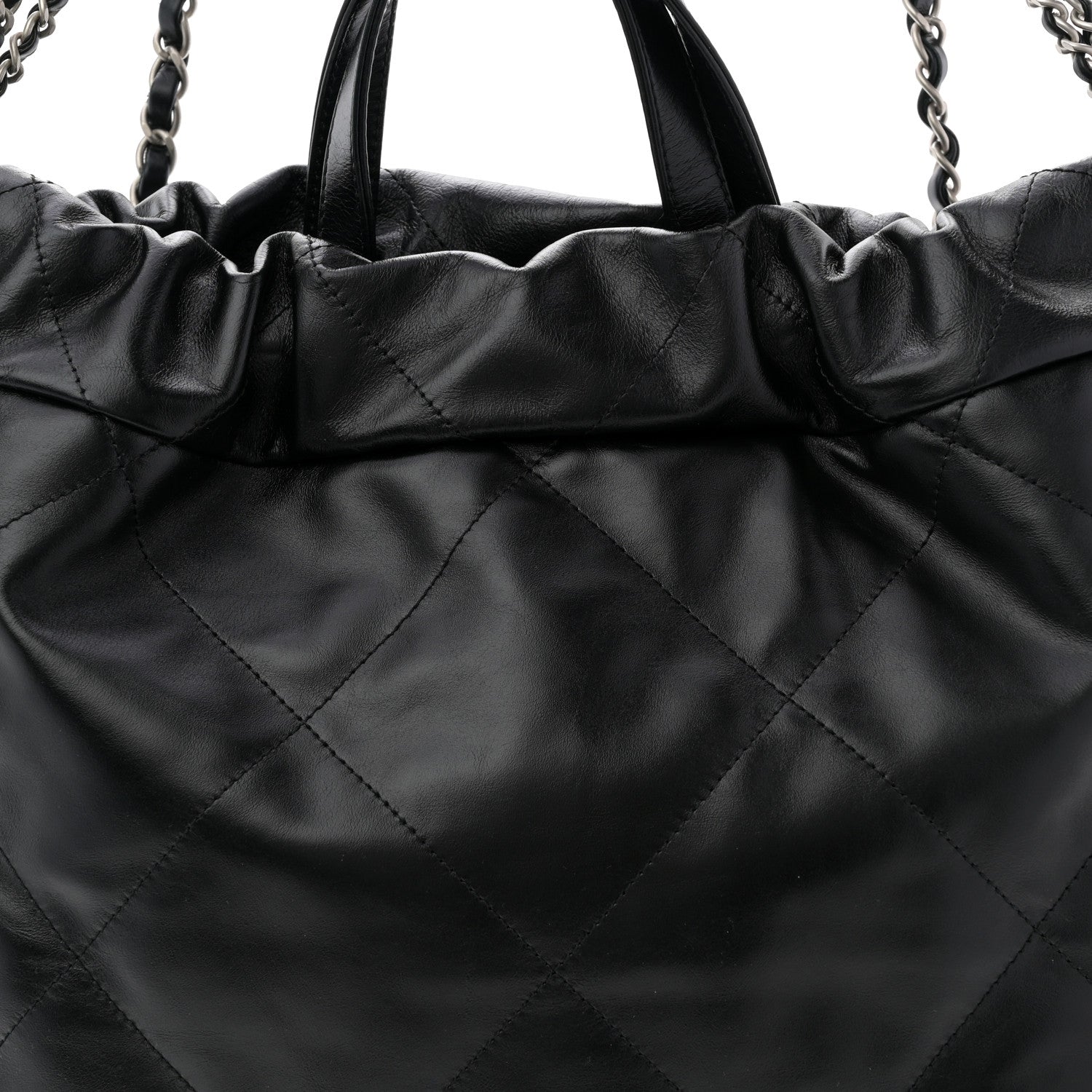 Chanel Shiny Calfskin Quilted Chanel 22 Backpack Black 8 of 10
