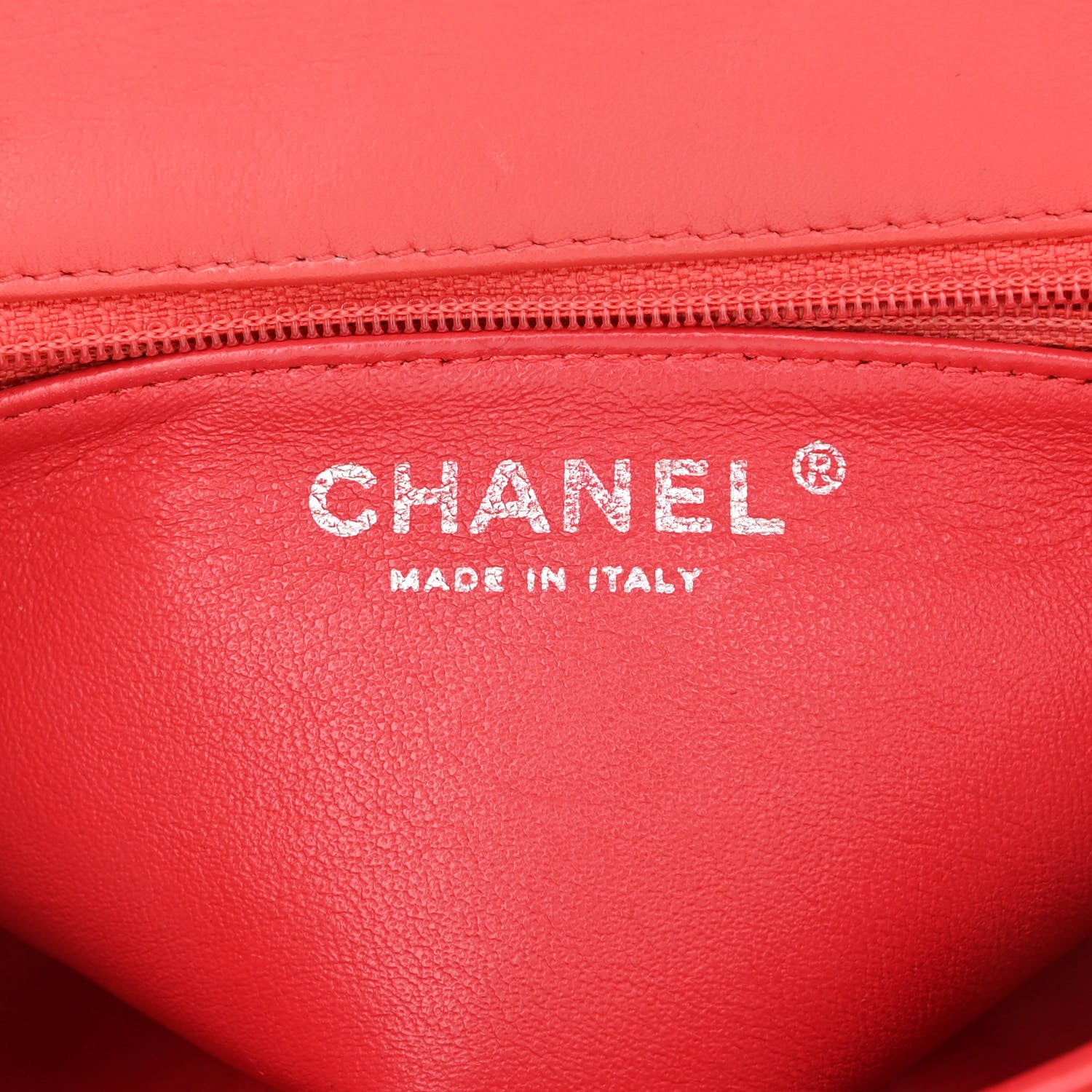 Chanel Patent Quilted Mini Square Flap Red 6 of 10
