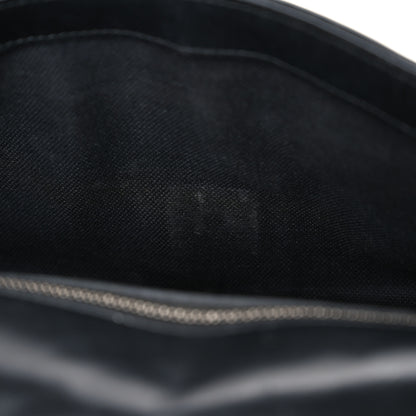 Gucci Calfskin Matelasse Monochrome Small GG Marmont Shoulder Bag Black 12 of 12