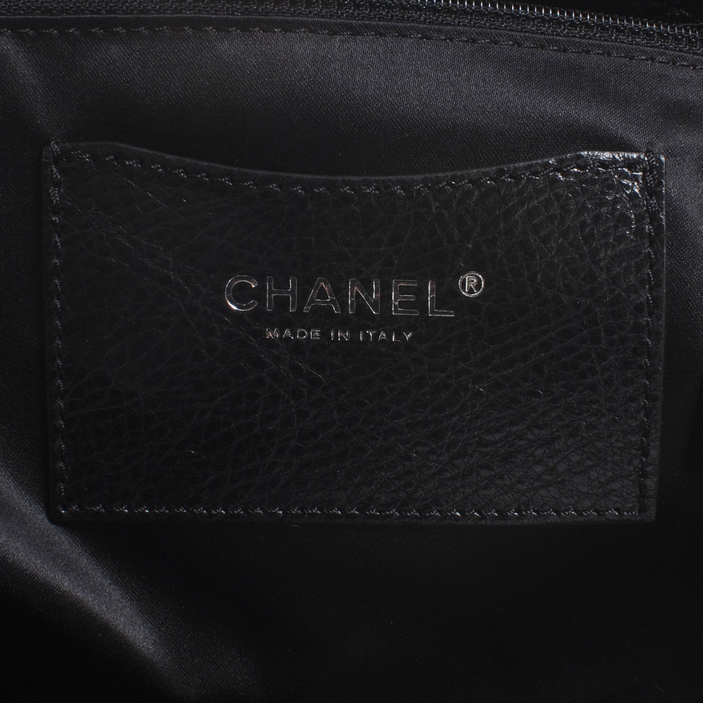 Glazed Calfskin Large On The Road Tote Black