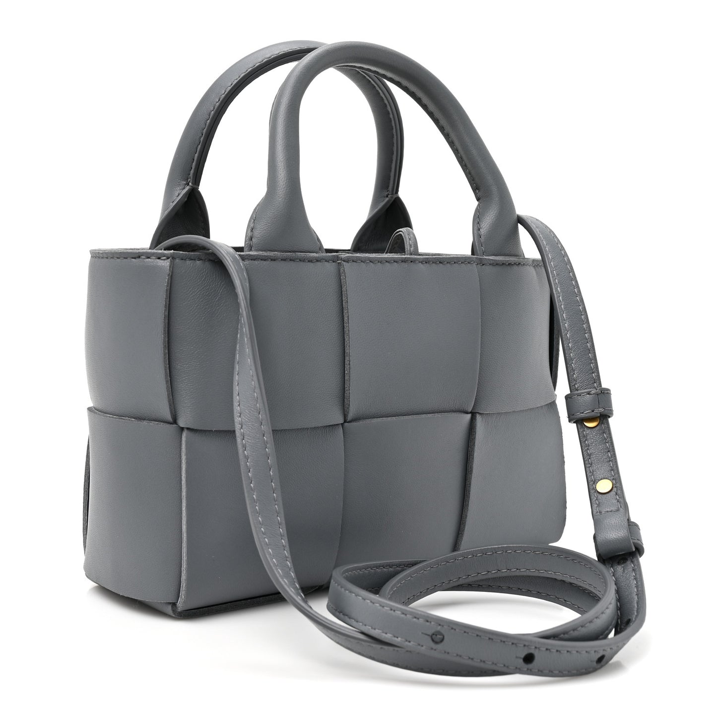 Nappa Maxi Intrecciato Mini Arco Tote Thunder