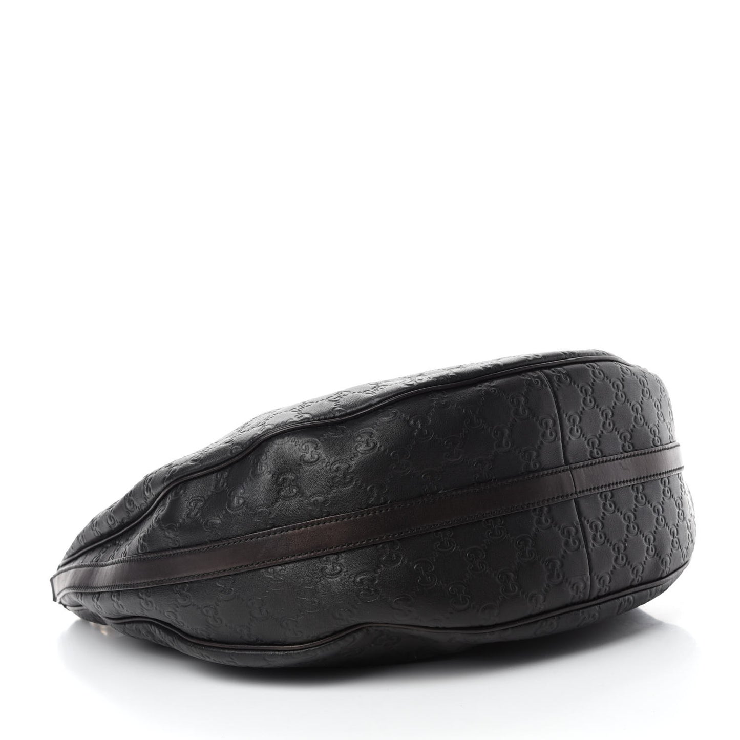 Guccissima Large GG Twins Hobo Black