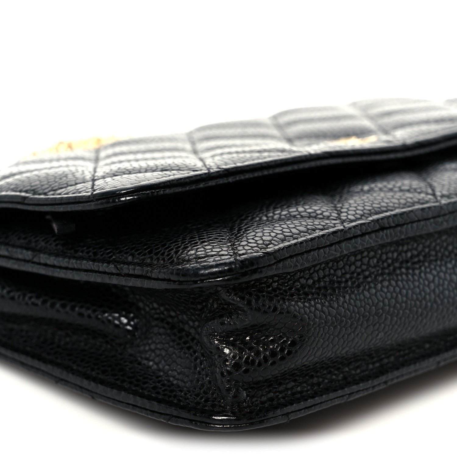 Chanel Caviar Quilted Wallet on Chain WOC Black 10 of 12