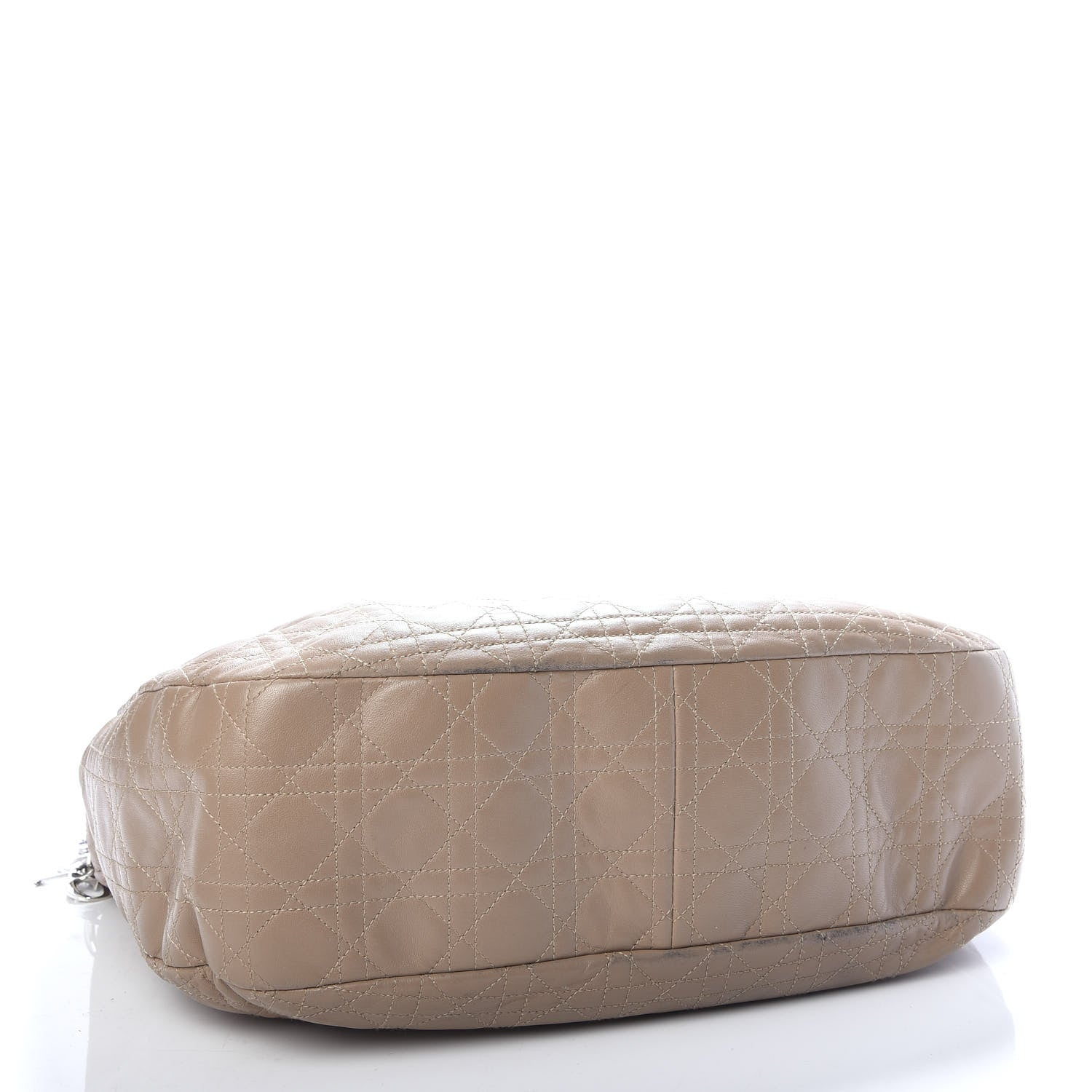 Christian Dior Lambskin Cannage Large Dior Soft Hobo Beige 4 of 10
