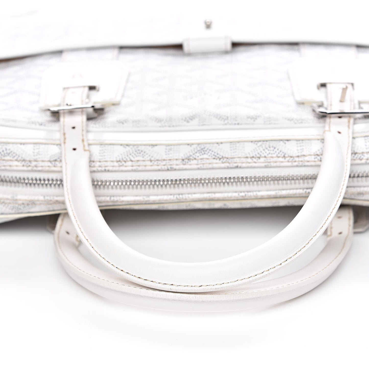 Goyardine Ambassade PM Briefcase White