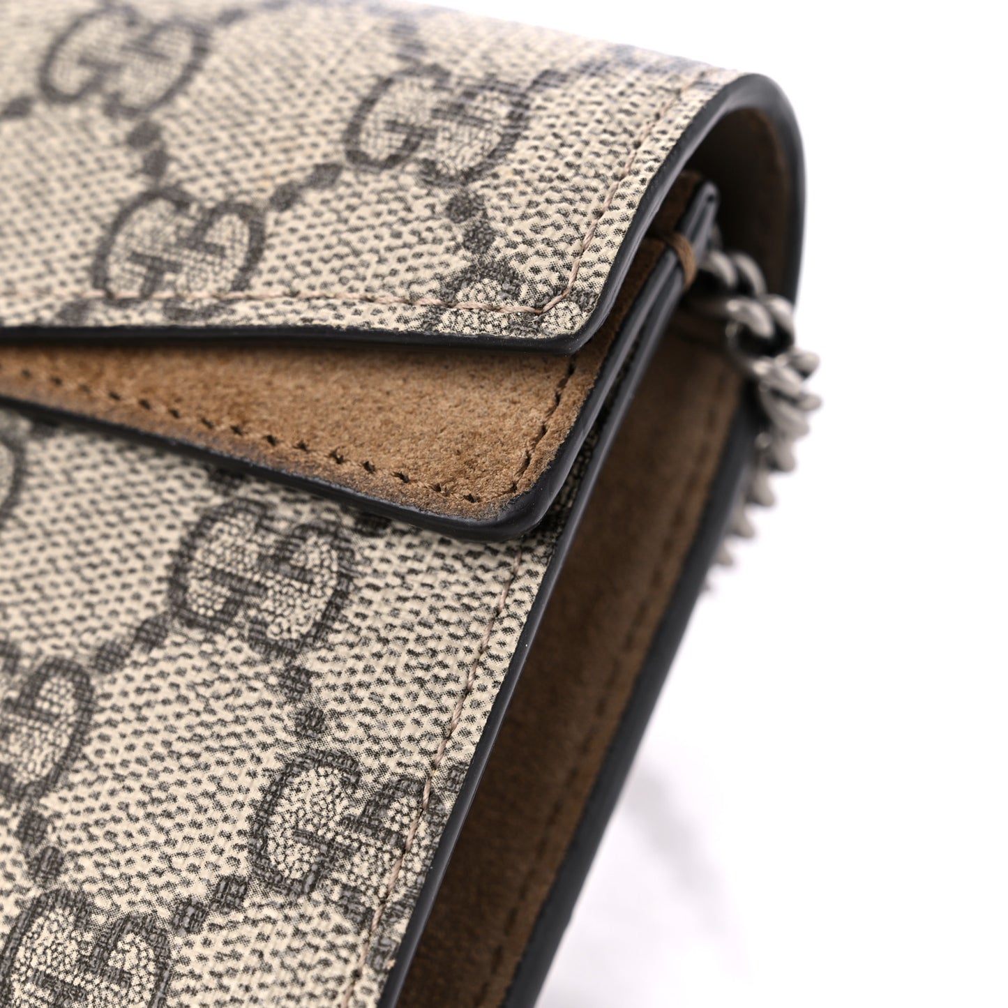 GG Supreme Monogram Super Mini Dionysus Shoulder Bag Taupe
