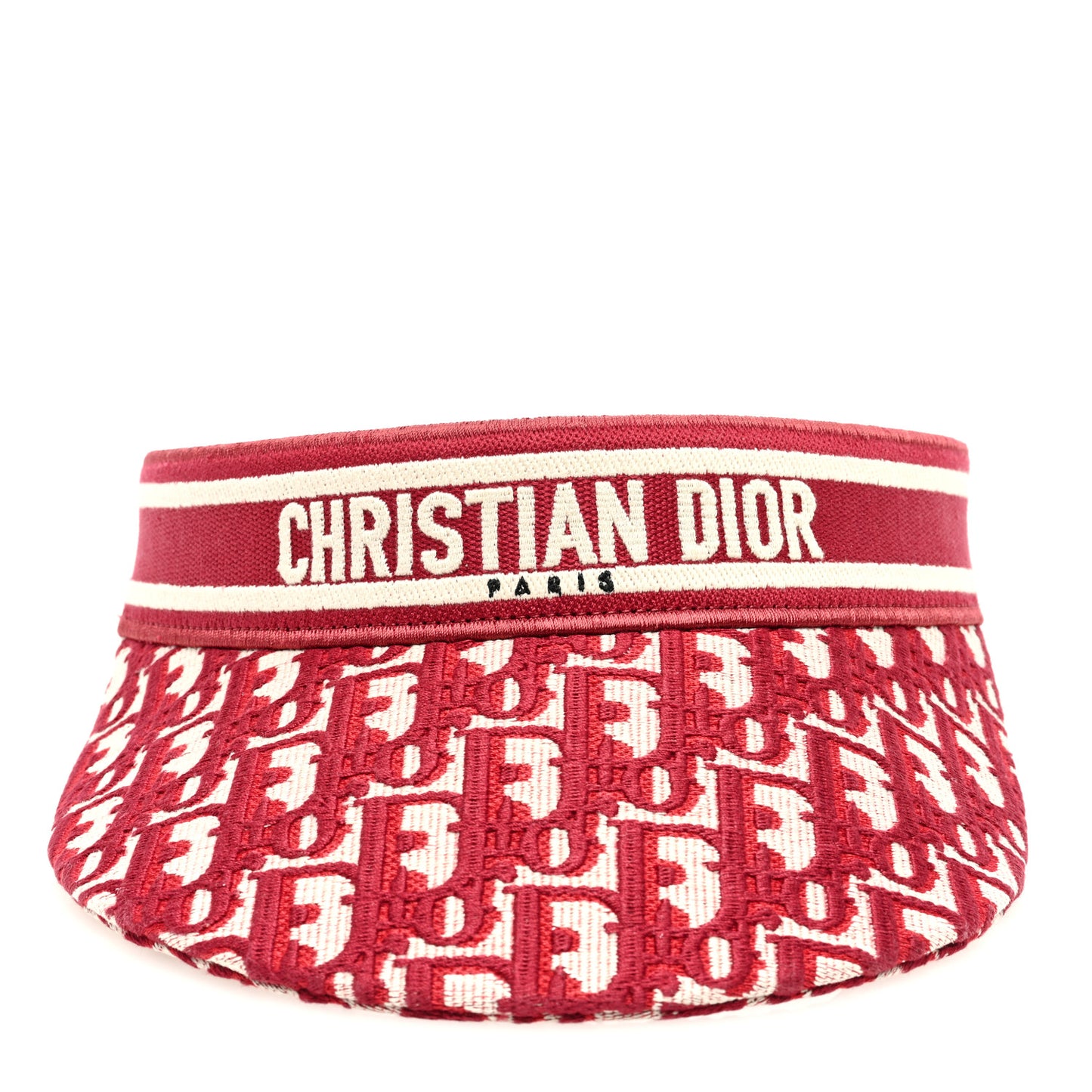 Oblique Embroidered D-Smash Visor Red