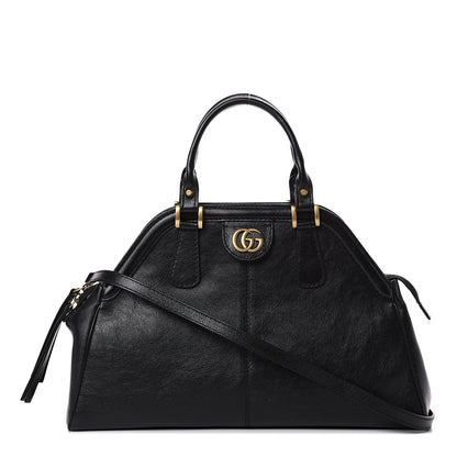 Gucci Calfskin Medium Re(Belle) Top Handle Bag Black 1 of 9