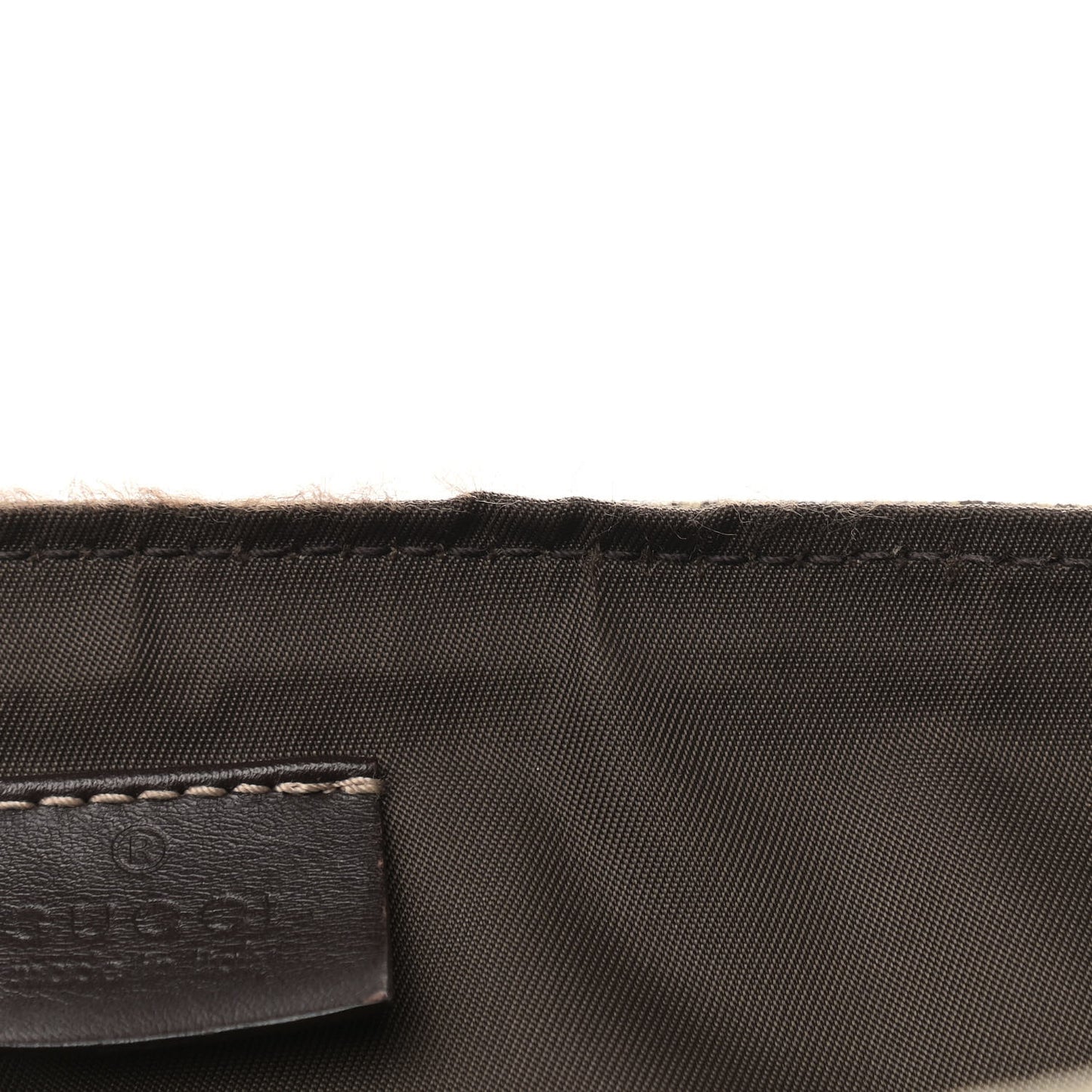 GG Plus Monogram Messenger Diaper Bag Dark Brown