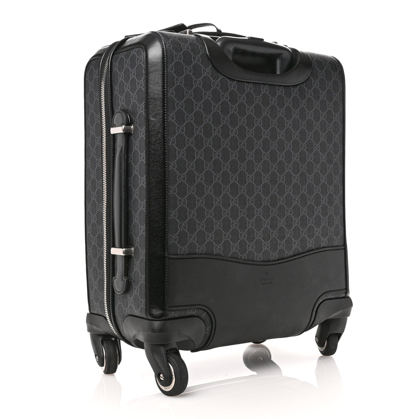 GG Supreme Monogram Calfskin Carry On Trolley Black