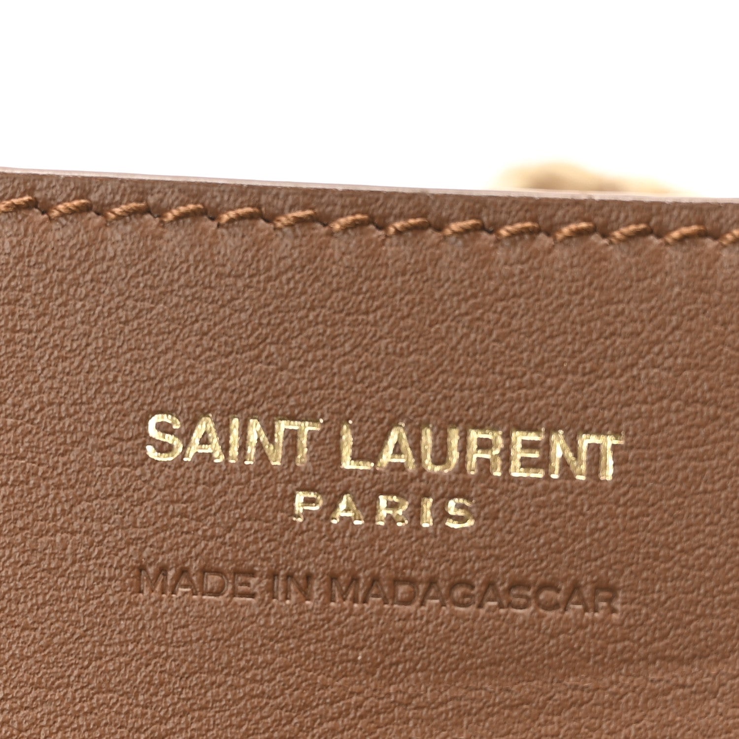 Saint Laurent Raffia Calfskin Joe Mini Bucket Bag  Natural Brick 6 of 9