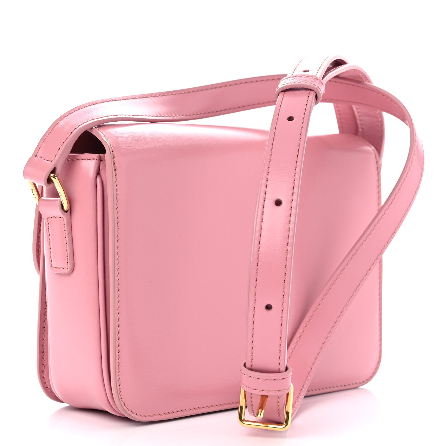 Celine Shiny Calfskin Teen Triomphe Rose 3 of 13