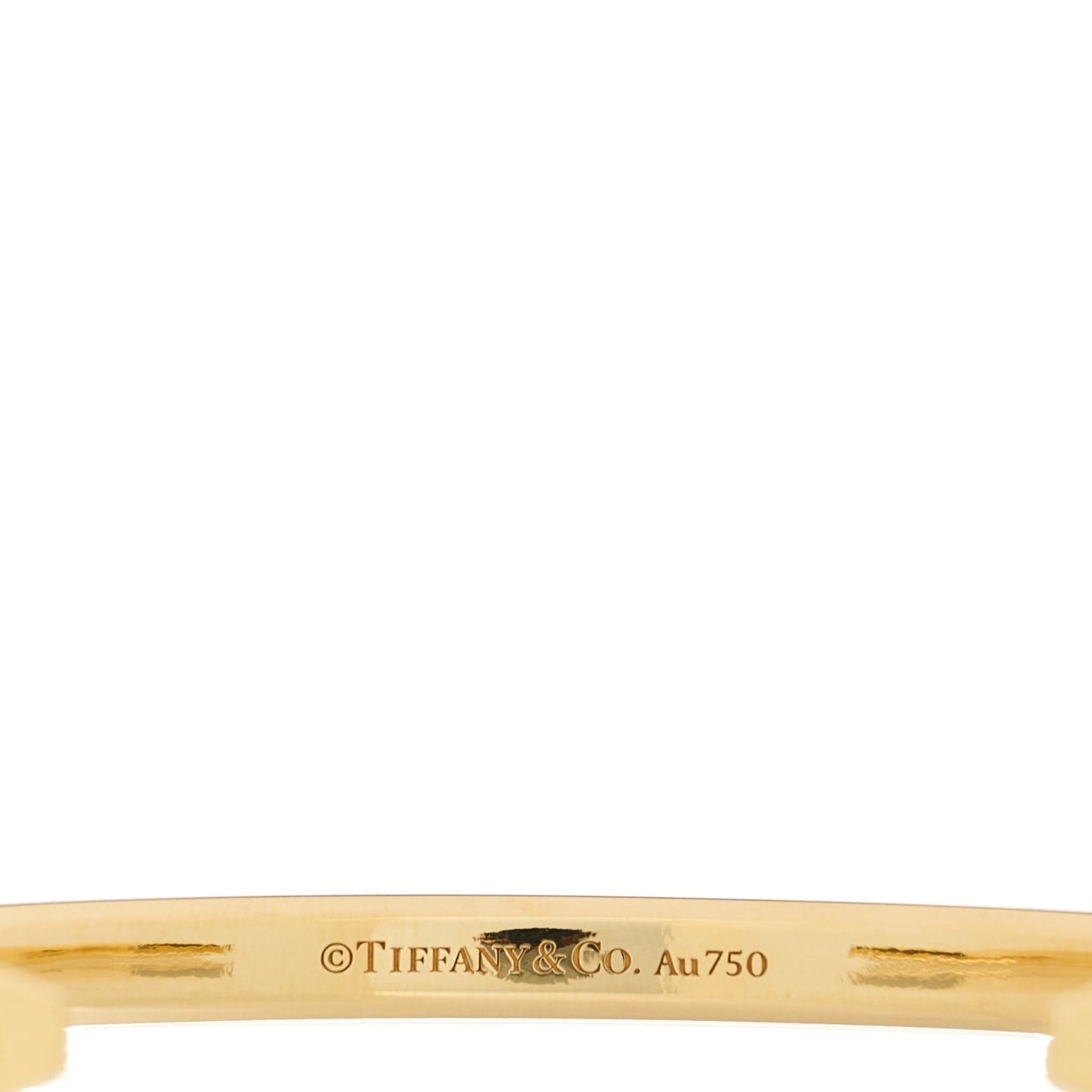 18K Yellow Gold Narrow 1837 Makers Cuff Bracelet