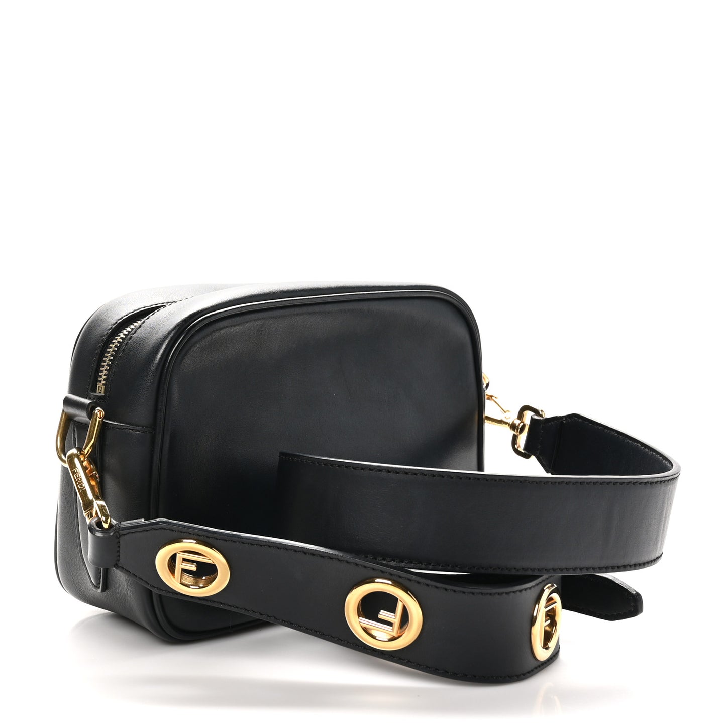 Vitello Century Opaco F is Fendi Camera Case Black