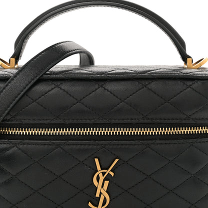 Saint Laurent Lambskin Quilted Mini Gaby Vanity Case Black 8 of 13