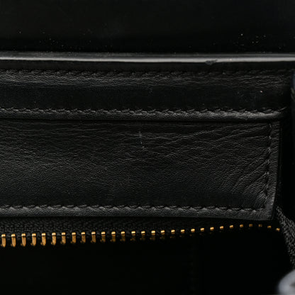 Celine Grained Baby Calfskin Nubuck Nano Bi-Color Luggage Dark Green Navy 11 of 14