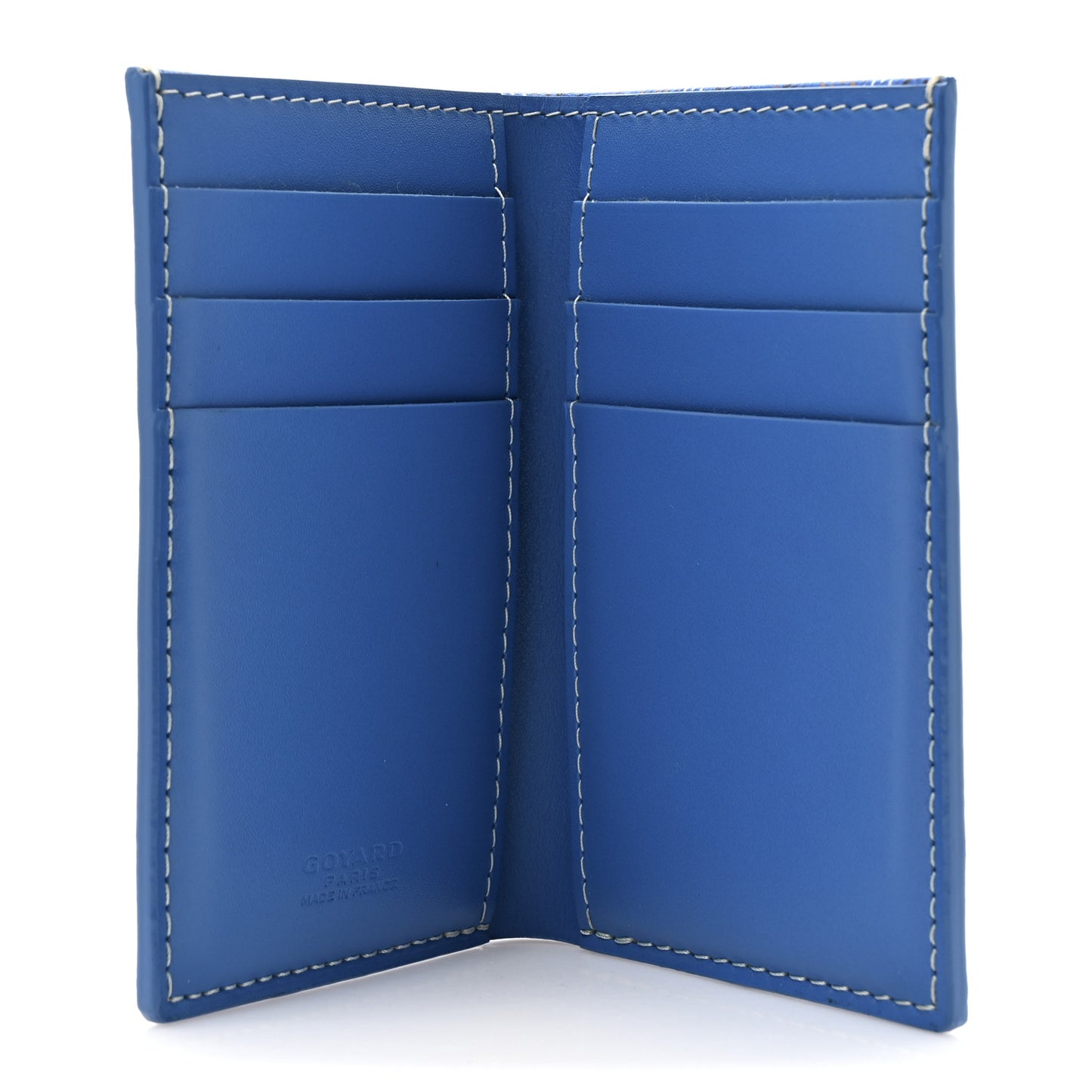Goyardine Saint Pierre Card Holder Blue