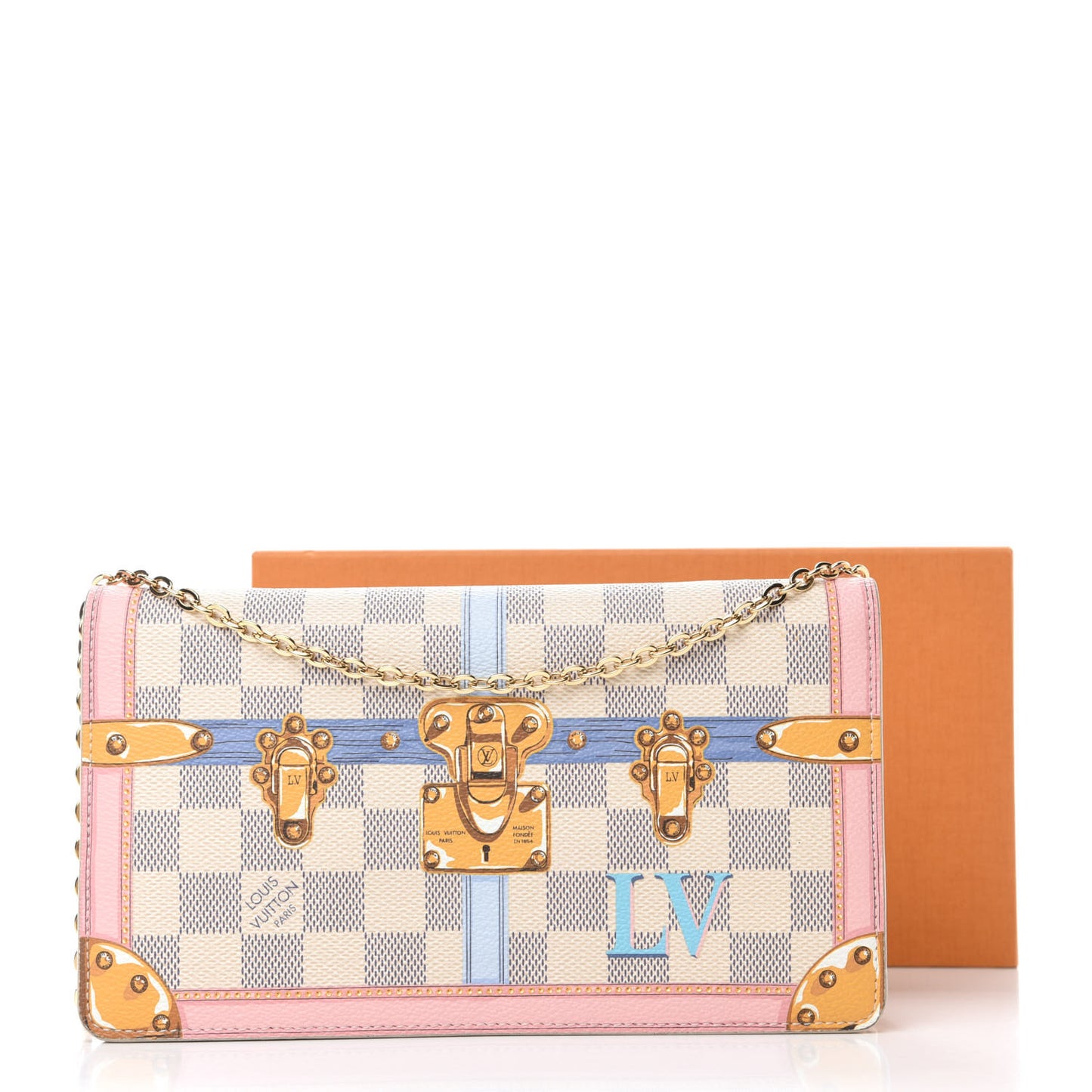 Damier Azur Summer Trunks Pochette Weekend