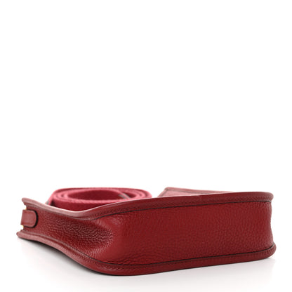 Hermes Taurillon Clemence Evelyne TPM Rouge Grenat 4 of 11