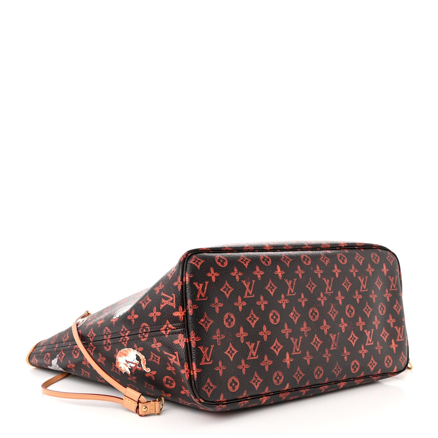 Louis Vuitton Catogram Neverfull MM Marron 4 of 9